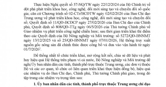 Công Văn 7812/bnnmt-Khcn, Của Bộ Nông Nghiệp Và Môi Trường Về Việc Triển Khai Hệ Thống Truy Xuất Nguồn Gốc Nông Sản Và Kết Nối, Chia Sẻ Dữ Liệu of chicken meat 1