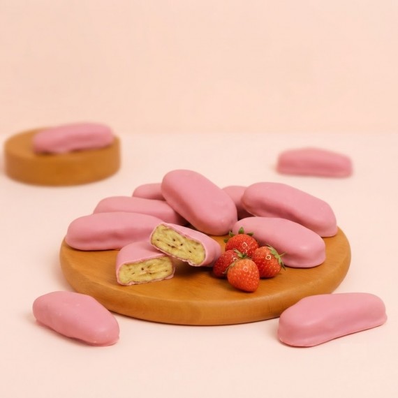Chuối Sấy Dẻo Phủ Dâu Tây